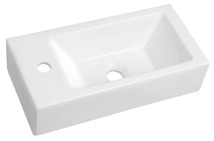 AQUALINE ALMA keramické umývátko, 50x24,5 cm, bílá HF090