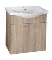 Aqualine KERAMIA FRESH umyvadlová skříňka 60,60x74x33,7cm,dub platin