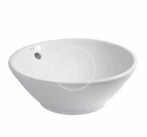 DURAVIT Bacino Umyvadlo na desku, průměr 420 mm, s přepadem, bílá 0325420000