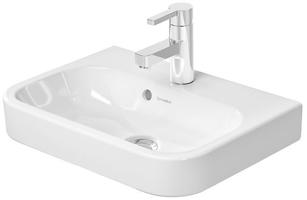 DURAVIT Happy D.2 Umývátko 500x360 mm, s přepadem, s otvorem pro baterii, bílá 0710500000