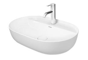 DURAVIT Luv Umyvadlo na desku, 600x400 mm, bez přepadu, s otvorem pro baterii, bílá 0380600000