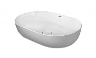 DURAVIT Luv Umyvadlo na desku, 60x40 cm, bez přepadu, WonderGliss, bílá 03796000001