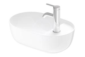 DURAVIT Luv Umývátko na desku, 420x270 mm, bez přepadu, s otvorem pro baterii, bílá 0381420000