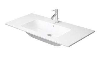 DURAVIT ME by Starck Umyvadlo nábytkové 1030x490 mm, s přepadem, s otvorem pro baterii, WonderGliss, bílá 23361000001