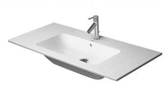 DURAVIT ME by Starck Umyvadlo nábytkové 103x49 cm, s přepadem, s otvorem pro baterii, WonderGliss, bílá 23361000001