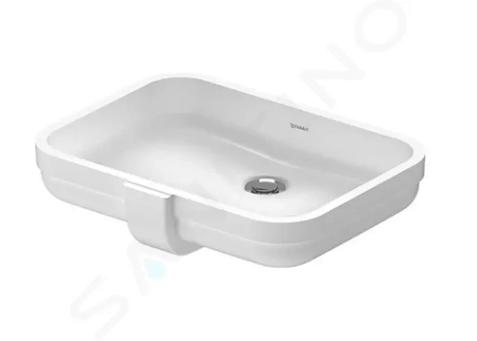 DURAVIT Soleil by Starck Umyvadlo 490x350 mm, zápustné, s přepadem, bez otvoru pro baterii, bílá 0397490060