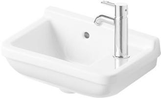 DURAVIT Starck 3 Umývátko 400x260 mm, s přepadem, s otvorem pro baterii vpravo, bílá 0751400000