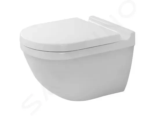 DURAVIT Starck 3 Závěsné WC, Rimless, WonderGliss, bílá 25270900001