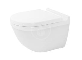 DURAVIT Starck 3 Závěsné WC se sedátkem SoftClose, Rimless, s WonderGliss, bílá 45270900A11