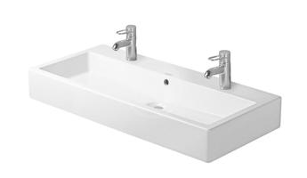 DURAVIT Vero Dvojumyvadlo 1000x470 mm, se 2 otvory pro baterie, alpská bílá 0454100024