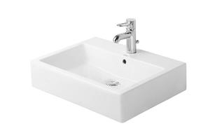 DURAVIT Vero Umyvadlo 600x470 mm, s přepadem, s otvorem pro baterii, bílá 0454600000