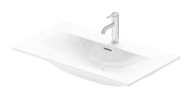 DURAVIT Viu Umyvadlo 830x490 mm, s přepadem, s otvorem pro baterii, bílá 2344830000