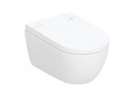 GEBERIT AquaClean Elektronický bidet AquaClean Alba s keramikou, Rimfree, SoftClose, KeraTect, bílá 146.350.01.1