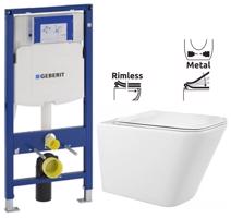 GEBERIT Duofix bez tlačítka + WC REA  Raul Rimless + SEDÁTKO 111.300.00.5 RA1