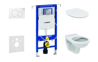 GEBERIT Duofix Set předstěnové instalace, klozet Alpha se sedátkem, tlačítko Sigma01, alpská bílá 111.355.00.5 ND1