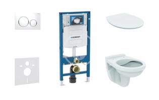 GEBERIT Duofix Set předstěnové instalace, klozet Alpha se sedátkem, tlačítko Sigma20, bílá/chrom 111.300.00.5 ND4