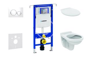 GEBERIT Duofix Set předstěnové instalace, klozet Alpha se sedátkem, tlačítko Sigma20, bílá/chrom 111.355.00.5 NR4