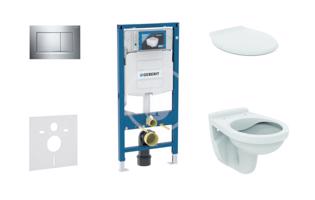 GEBERIT Duofix Set předstěnové instalace, klozet Alpha se sedátkem, tlačítko Sigma30, chrom 111.300.00.5 NR6