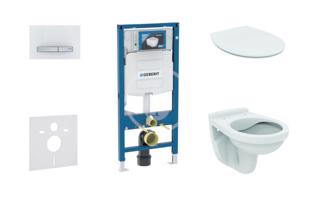 GEBERIT Duofix Set předstěnové instalace, klozet Alpha se sedátkem, tlačítko Sigma50, alpská bílá 111.300.00.5 ND8