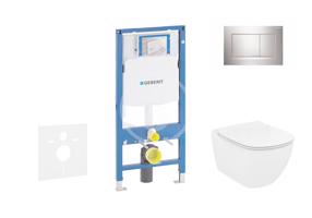 GEBERIT Duofix Set předstěnové instalace, klozetu a sedátka Ideal Standard Tesi, tlačítka Sigma30, chrom 111.300.00.5 NF6