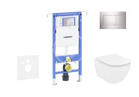 GEBERIT Duofix Set předstěnové instalace, klozetu a sedátka Ideal Standard Tesi, tlačítka Sigma30, chrom 111.355.00.5 NF6