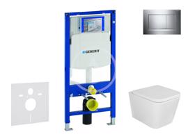 GEBERIT Duofix Set předstěnové instalace, klozetu Arkas a sedátka softclose, tlačítko Sigma30, chrom SANI11CA1112