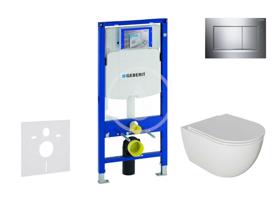 GEBERIT Duofix Set předstěnové instalace, klozetu Oudee a sedátka softclose, tlačítko Sigma30, chrom SANI11CA1121