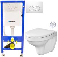 GEBERIT Duofix tlačítko DELTA21 bílé WC CERSANIT DELFI + SOFT SEDÁTKO 458.103.00.1 21BI DE2