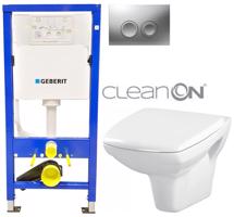 Geberit Duofix tlačítko DELTA21 matné WC CERSANIT CARINA + SEDÁTKO 458.103.00.1 21MA CA1