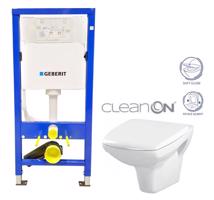 GEBERIT DuofixBasic bez tlačítka + WC CERSANIT CLEANON CARINA + SEDÁTKO 458.103.00.1 X CA2