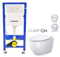 GEBERIT DuofixBasic bez tlačítka + WC CERSANIT ZEN CLEANON + SEDÁTKO 458.103.00.1 X HA1