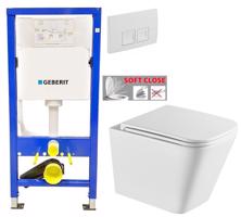 GEBERIT DuofixBasic s bílým tlačítkem DELTA50 + WC INVENA FLORINA WITH SOFT, včetně soft/close sedátka 458.103.00.1 50BI FL1