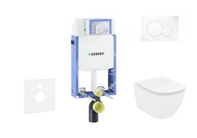 GEBERIT Kombifix Set předstěnové instalace, klozetu a sedátka Ideal Standard Tesi, tlačítka Sigma01, alpská bílá 110.302.00.5 NF1