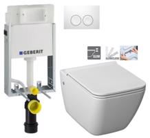 GEBERIT KOMBIFIXBasic vč. bílého tlačítka DELTA 21 + WC JIKA PURE + SEDÁTKO SLOWCLOSE 110.100.00.1 21BI PU2