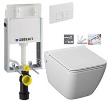 GEBERIT KOMBIFIXBasic vč. bílého  tlačítka DELTA 50 + WC JIKA PURE + SEDÁTKO SLOWCLOSE 110.100.00.1 50BI PU2