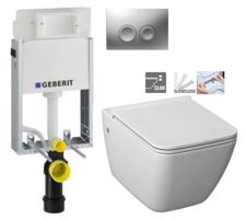 GEBERIT KOMBIFIXBasic vč. matného tlačítka DELTA 25 + WC JIKA PURE + SEDÁTKO SLOWCLOSE 110.100.00.1 21MA PU2