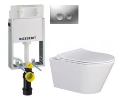 GEBERIT KOMBIFIXBasic vč. matného tlačítka DELTA 25 + WC MYJOYS MY1 + SEDÁTKO 110.100.00.1 21MA MY1