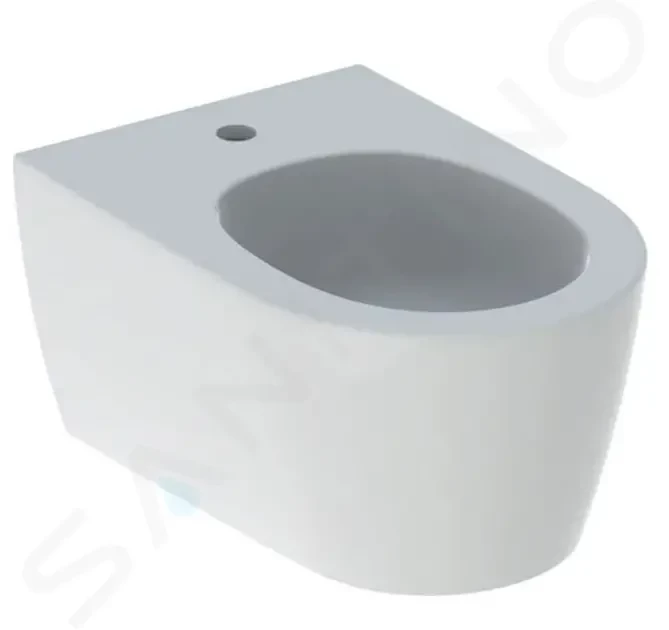 GEBERIT ONE Závěsný bidet, 540x370 mm, skrytý přepad, otvor pro baterii, KeraTect, bílá 500.690.01.1