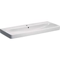 GEBERIT Smyle Square Umyvadlo 120x48 cm, s přepadem, otvor pro baterii, bílá 500.226.01.1