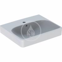 GEBERIT Smyle Square Umyvadlo 500x410 mm, s přepadem, otvor pro baterii, bílá 500.256.01.1