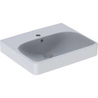 GEBERIT Smyle Square Umyvadlo 50x41 cm, s přepadem, otvor pro baterii, bílá 500.256.01.1