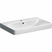 GEBERIT Smyle Square Umyvadlo 750x480 mm, s přepadem, otvor pro baterii, bílá 500.249.01.1