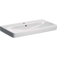 GEBERIT Smyle Square Umyvadlo 90x48 cm, s přepadem, otvor pro baterii, bílá 500.251.01.1