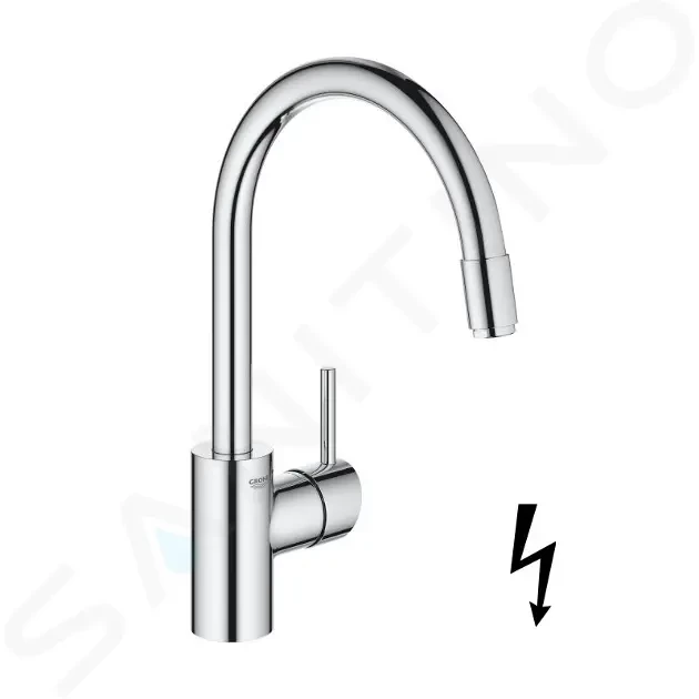 GROHE Concetto Dřezová baterie s výsuvnou sprškou, chrom 31212003