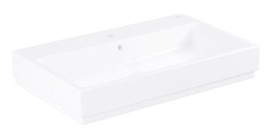 GROHE Cube Ceramic Umyvadlo 800x490 mm,s přepadem, otvor pro baterii, PureGuard, alpská bílá 3946900H