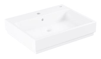 GROHE Cube Ceramic Umyvadlo s přepadem, 600x490 mm, PureGuard, alpská bílá 3947700H