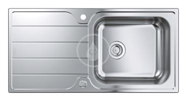 GROHE Dřezy Dřez K500, 1000x500 mm, kartáčovaná nerez 31563SD1