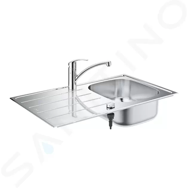 GROHE Dřezy Set dřezu K200 a baterie Eurosmart, kartáčovaná nerez/chrom 31565SD1