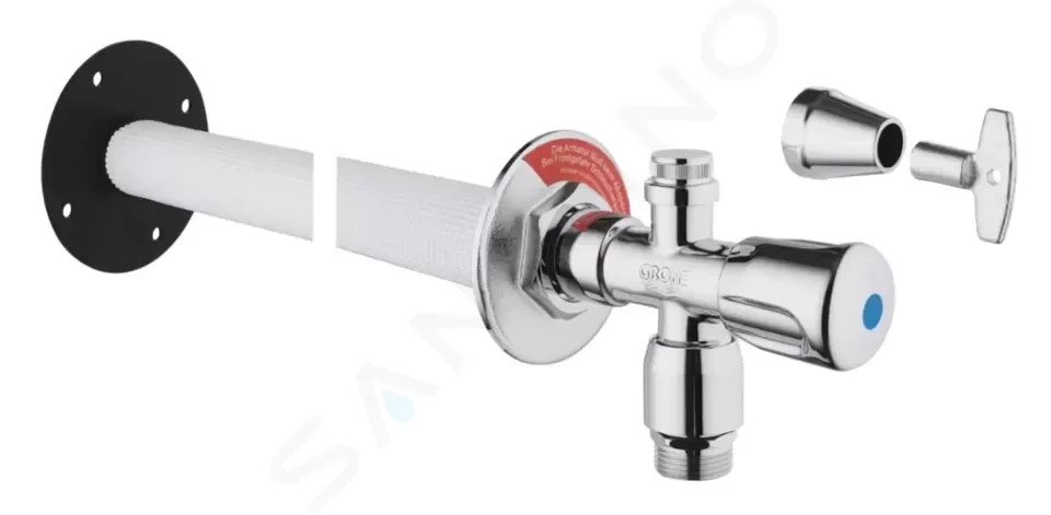 GROHE Eurotec Venkovní nástěnný set, matný chrom 41206000