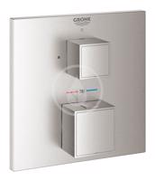 GROHE Grohtherm Cube Termostatická sprchová baterie pod omítku, supersteel 24153DC0